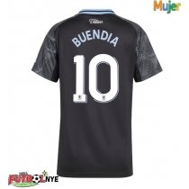 Camiseta Aston Villa Emiliano Buendia #10 Visitante Equipación para mujer 2025-26 manga corta